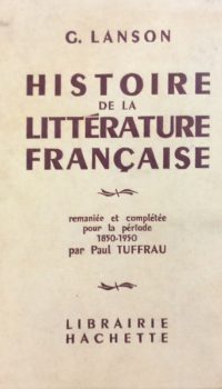 Histoire de la Litterature Française | G. Lanson